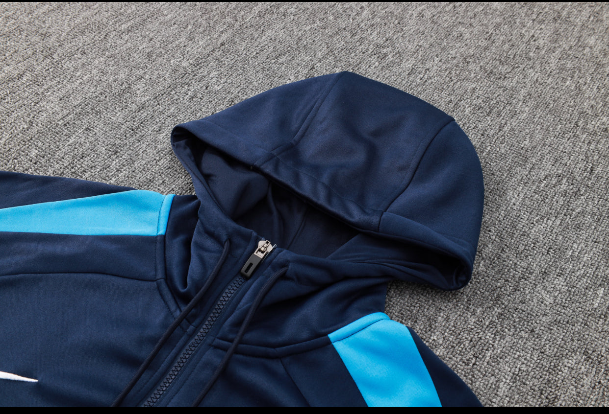 Chelsea FC 24/25 Men’s 1/4 Zip Hooded Tracksuit