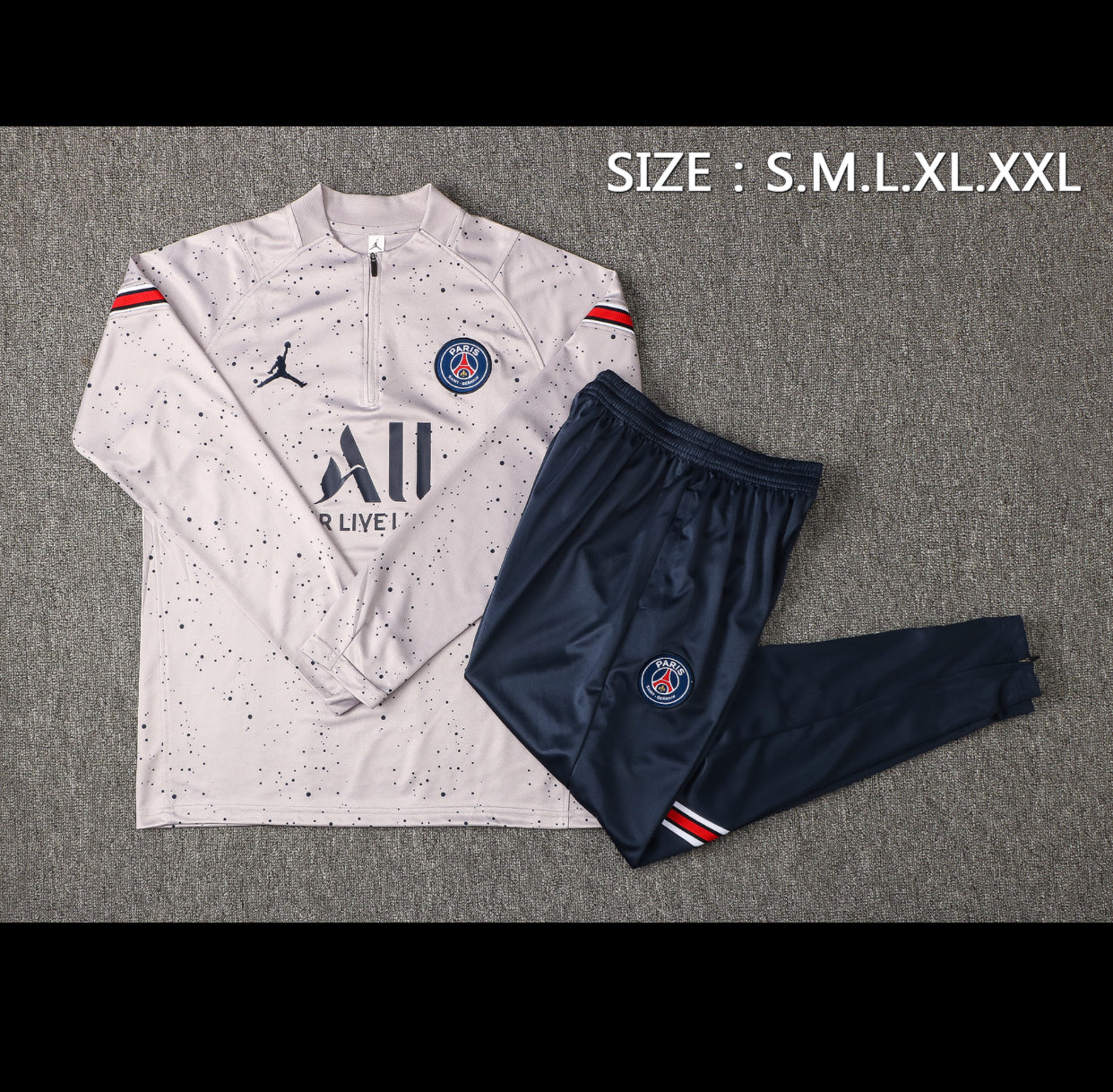 PSG Men’s 21/22 1/4 Zip Tracksuit