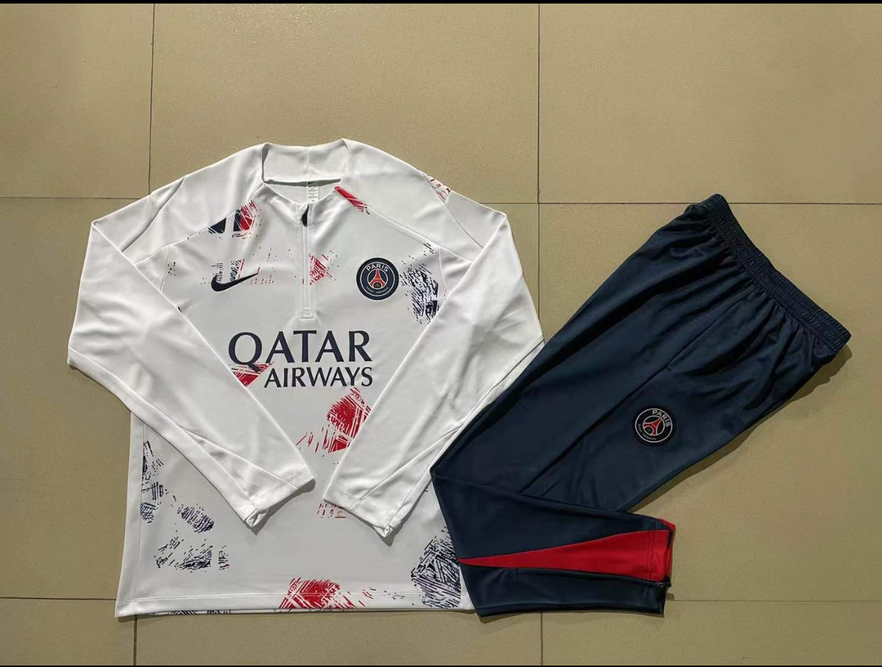 PSG 24/25 Kids 1/4 Zip Tracksuits
