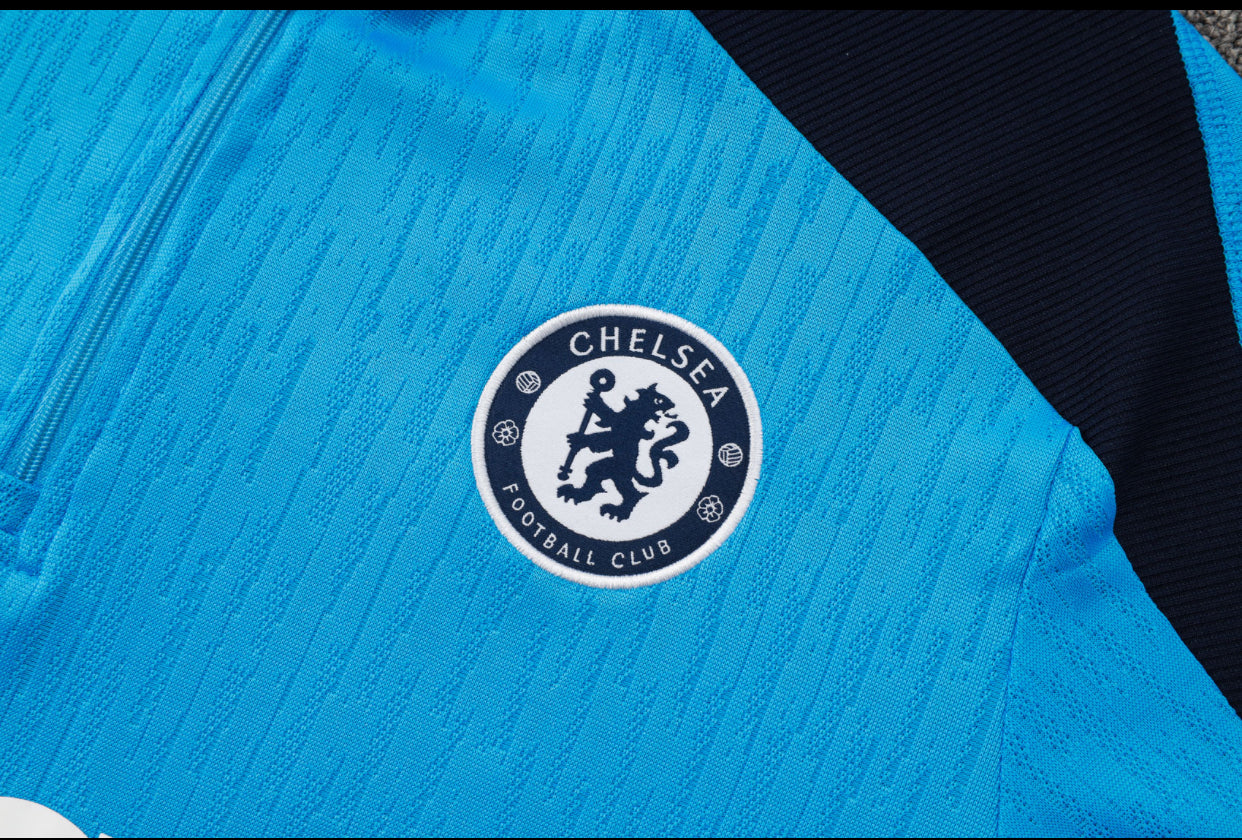 Chelsea FC Kids 24/25 1/4 Zip Dri-Fit Tracksuit