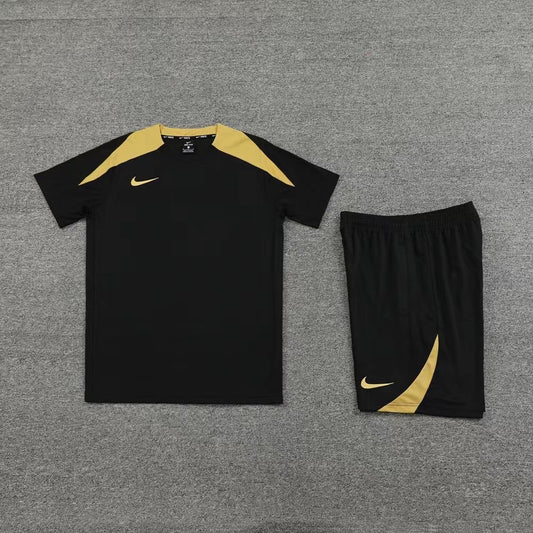 Gold and Black Dri-Fit Nike Set