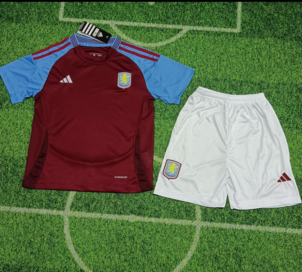 Aston Villa Kids 24/25 Home Match Kit