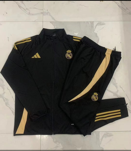 Real Madrid 24/25 Kids Full Zip Tracksuit