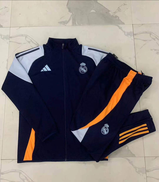 Real Madrid 24/25 Kids Full Zip Tracksuit