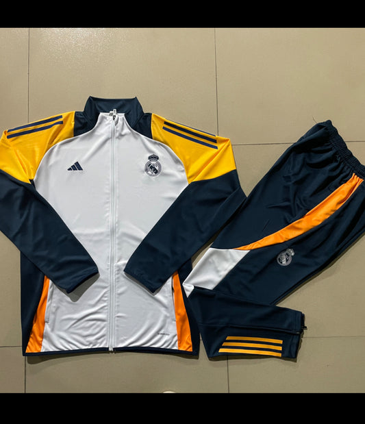 Real Madrid FC 24/25 Kids Full Zip Tracksuit