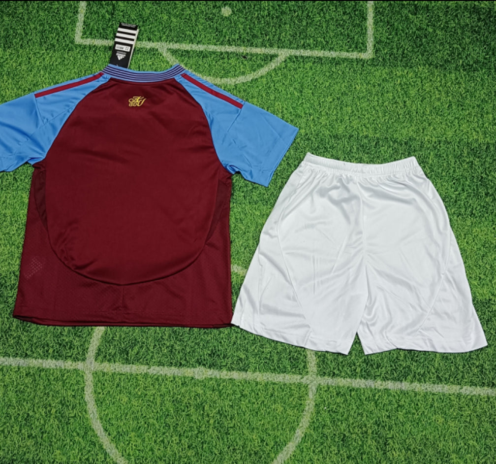 Aston Villa Kids 24/25 Home Match Kit