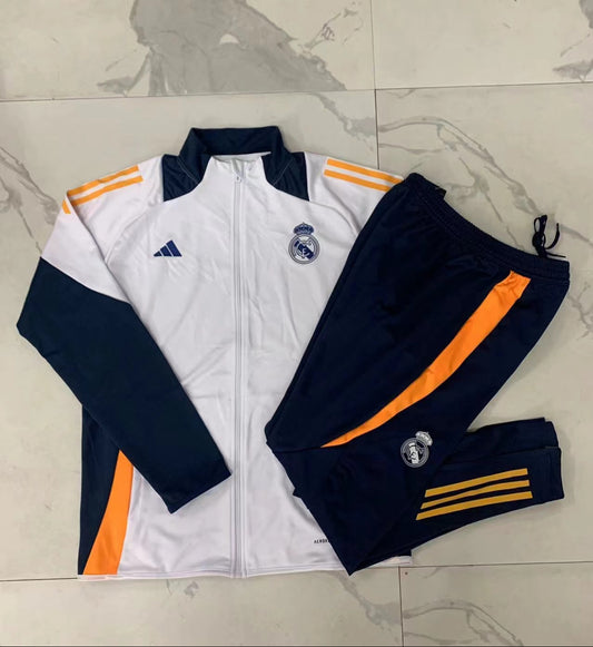 Real Madrid FC 24/25 Kids Full Zip Tracksuit