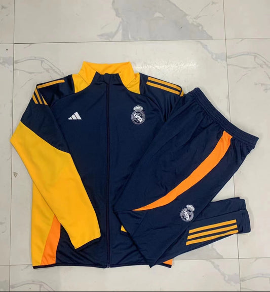 Real Madrid FC 24/25 Kids Full Zip Tracksuit