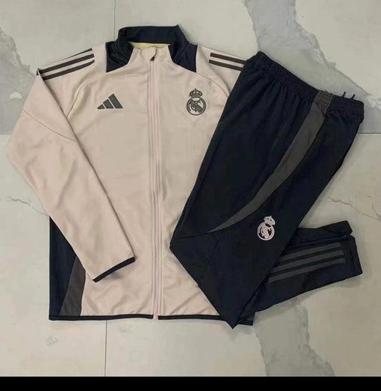 Real Madrid 24/25 Kids Full Zip Tracksuit